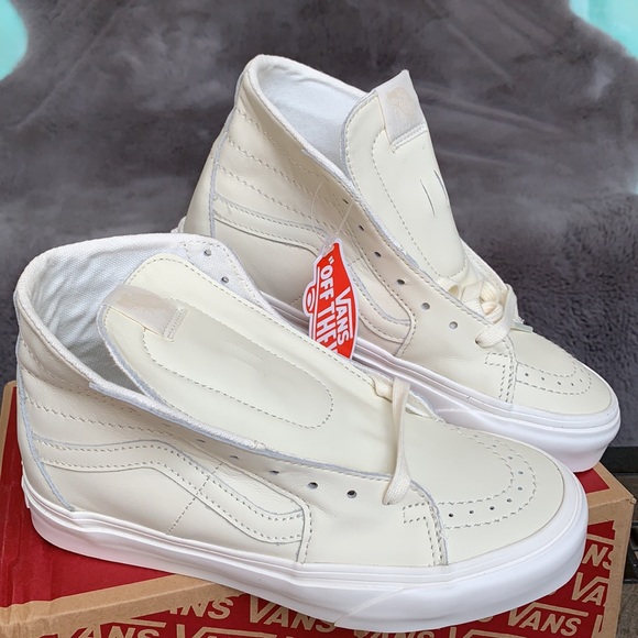 VANS SK8-HI TAPERED SOFT LEATHER MARSHMALLOW WMNS - Picture 5 of 16